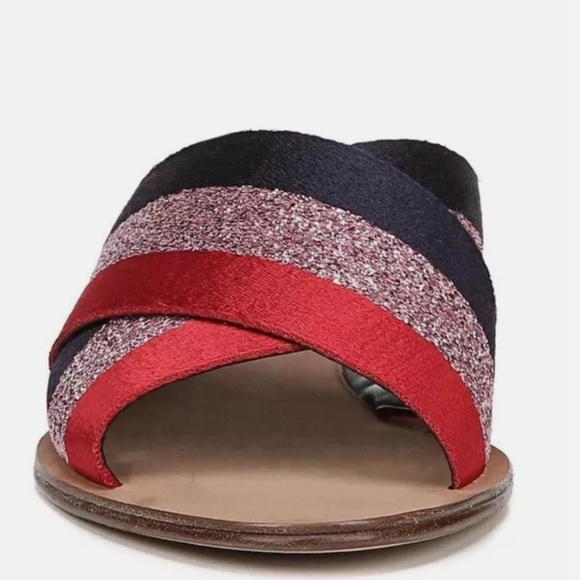 DIANE VON FURSTENBERG Bailie Sandal - Size 8 - Red Blue Pink with Dust Bag - Picture 4 of 7